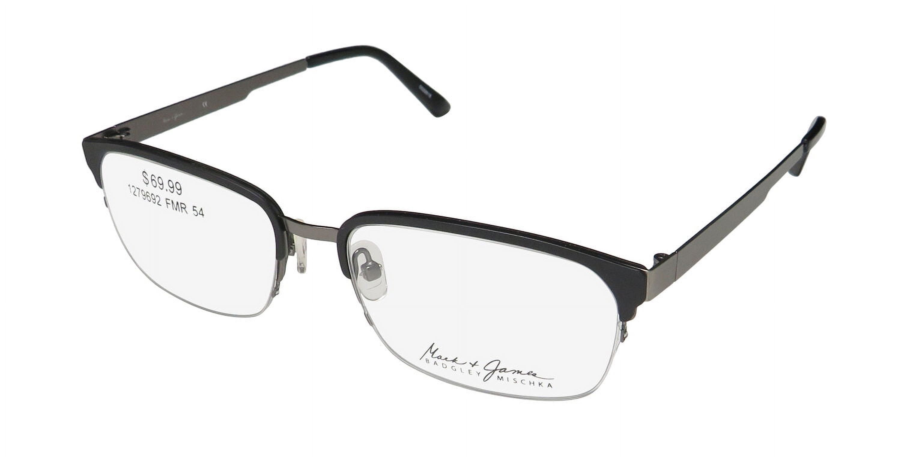 NEW MARK JAMES TIMMONS MENS WOMENS DESIGNER HALF RIM MATTE BLACK FRAME DEMO LENSES 54 18 145 EYEGLASSES EYE GLASSES Walmart