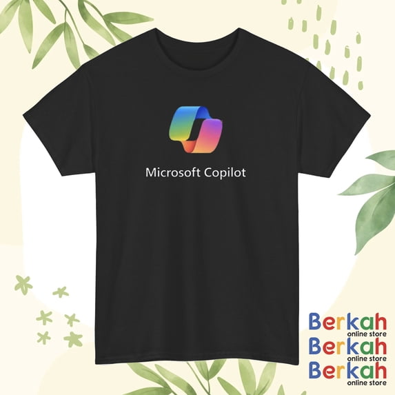 NEW MICROSOFT COPILOT LOGO T-SHIRT UNISEX FUNNY AMERICAN USA SIZE S-5XL SHIRT