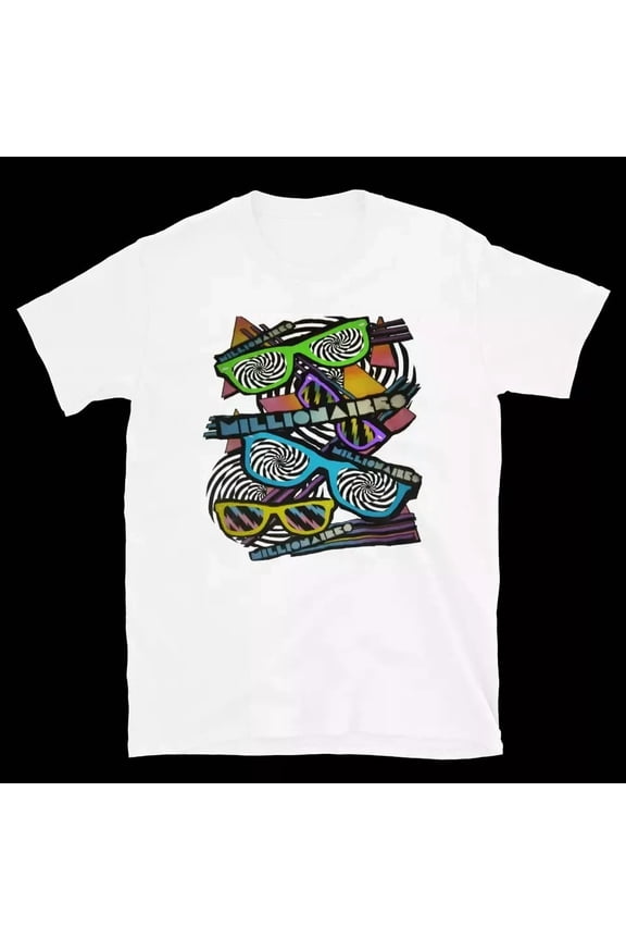 NEW MILLIONAIRES Trippy Spiral Sunglasses Scene Emo Scene Band T-Shirt AR183