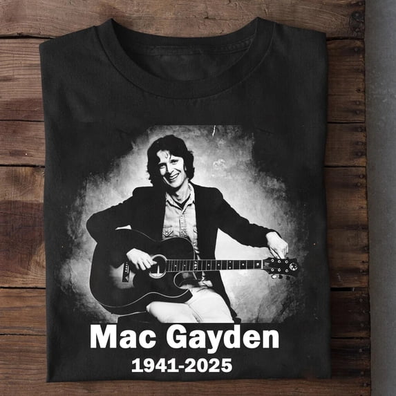 NEW Mac Gayden 1941-2025 Gift for Fan Black All Size T Shirt AR1258
