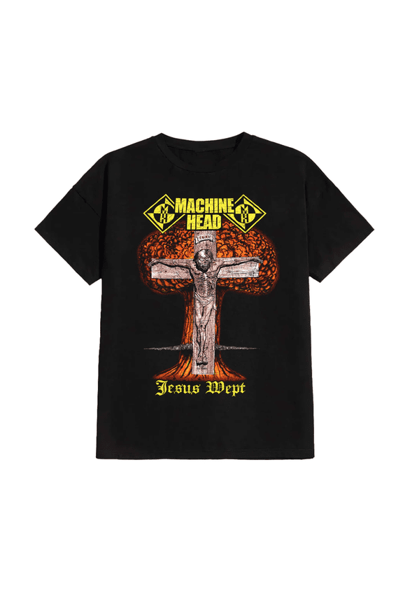 NEW Machine Head - Jesus Wept Gift For Fan Black All Size T-Shirt HH55
