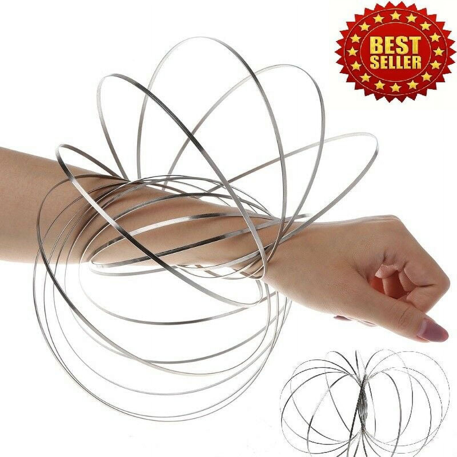 Magic Flow Rings Toys Funny Kinetic Spring Infinity Arm Slinky