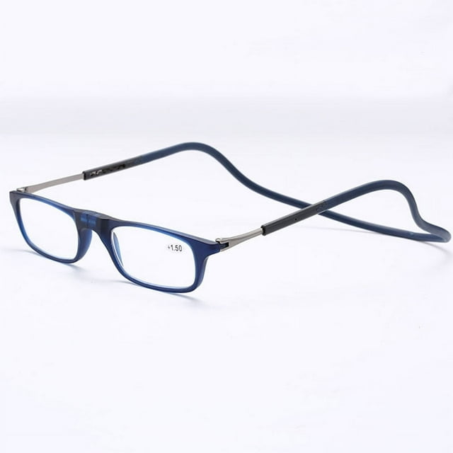 NEW Magnetic Click Connect Reading Glasses Reader Folding Neck Hang Soft Rope