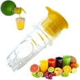 thumbnail image 1 of NEW Manual Citrus Juicer - Lemon Orange Squeezer for Effortless Juicing, Hand Press Fruit Juicer with Dual-Size Cones & Non-Slip Base for Lemon, Lime, Orange, Pomegranate - Easy to Use & Clean, 1 of 5