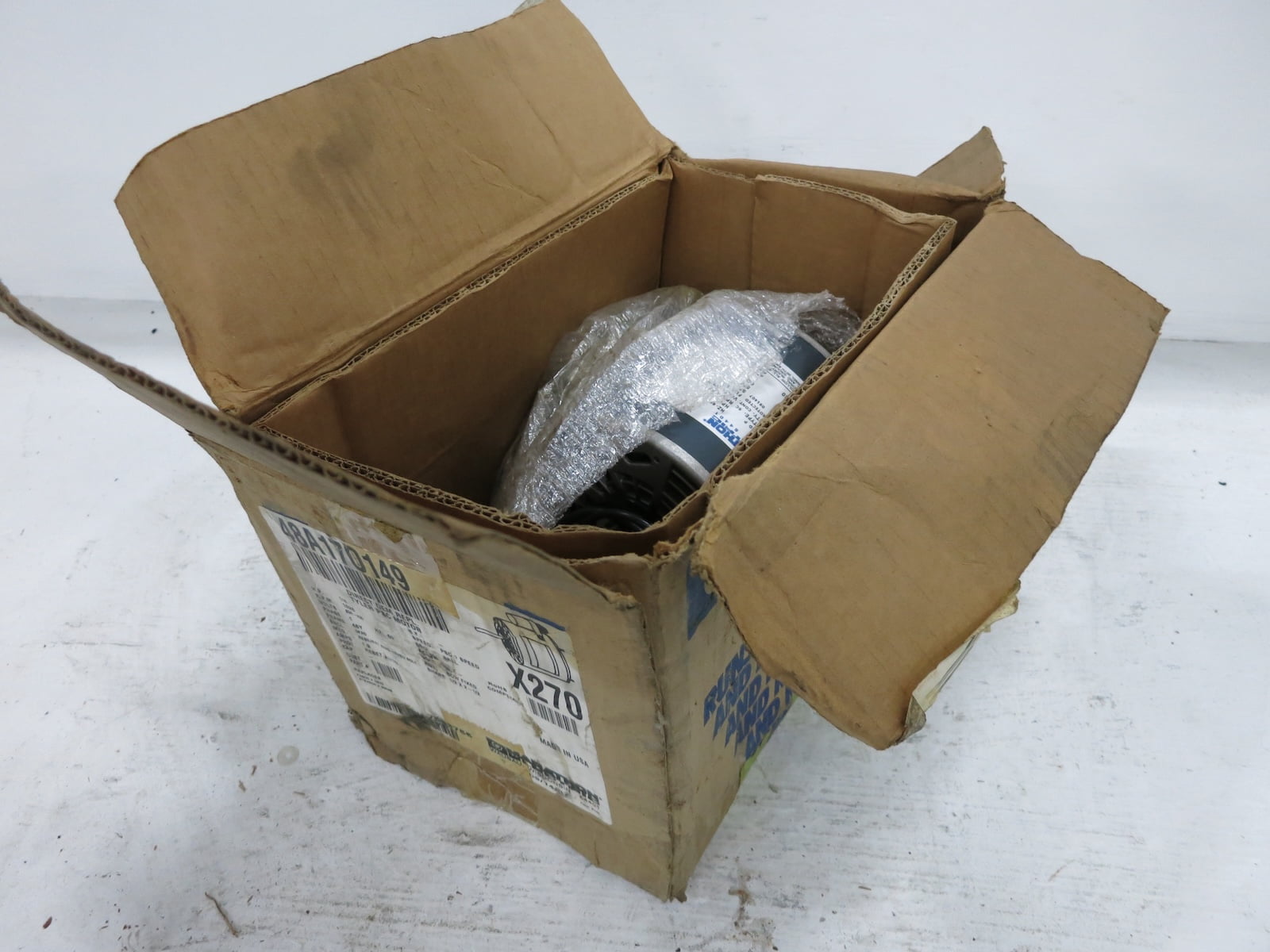 NEW Marathon X270 1/4 HP AC Motor 208-230V 1625 RPM 48Y EWK SC 48A170149 NIB