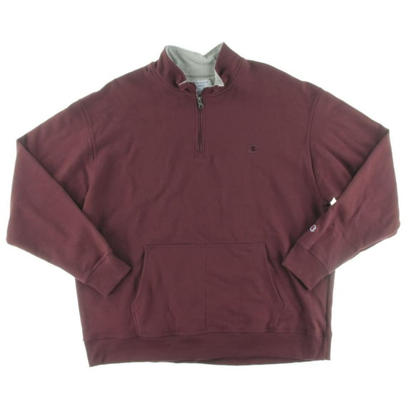 NEW Maroon Red Mens Size XL Pullover Half Zip Fleece Jacket