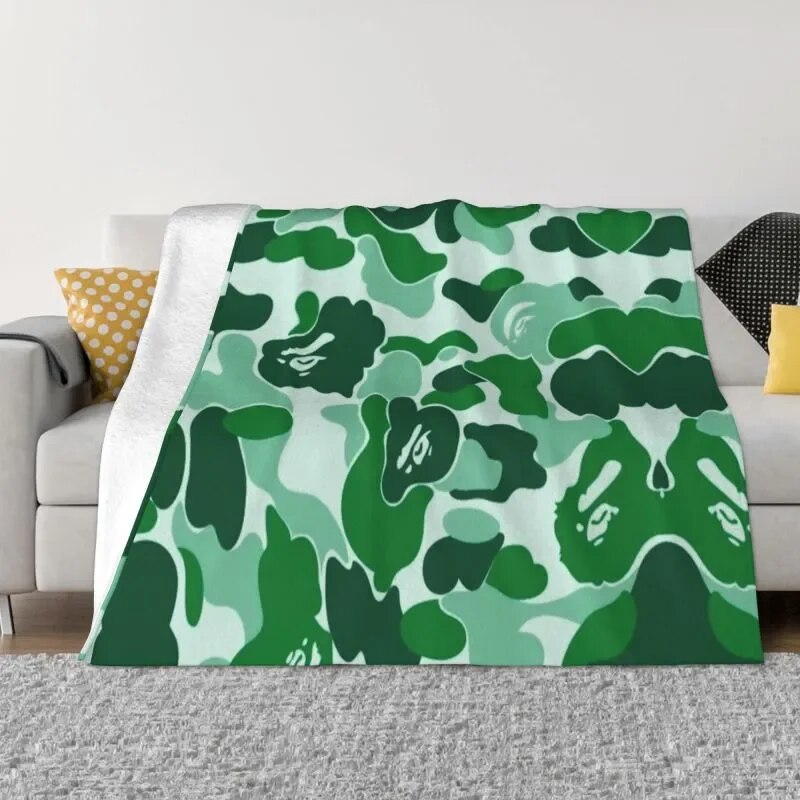 NEW Marpat Military Army Camo Throw Blanket Sofa Fleece Warm Flannel