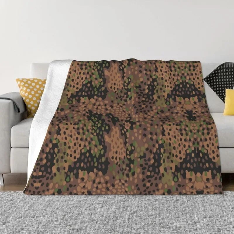 NEW Marpat Military Army Camo Throw Blanket Sofa Fleece Warm Flannel