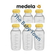 NEW Medela Baby Bottles Breast Milk Bottle With Lids 8oz 250ml 87150s BPA FREE (6 Pack)