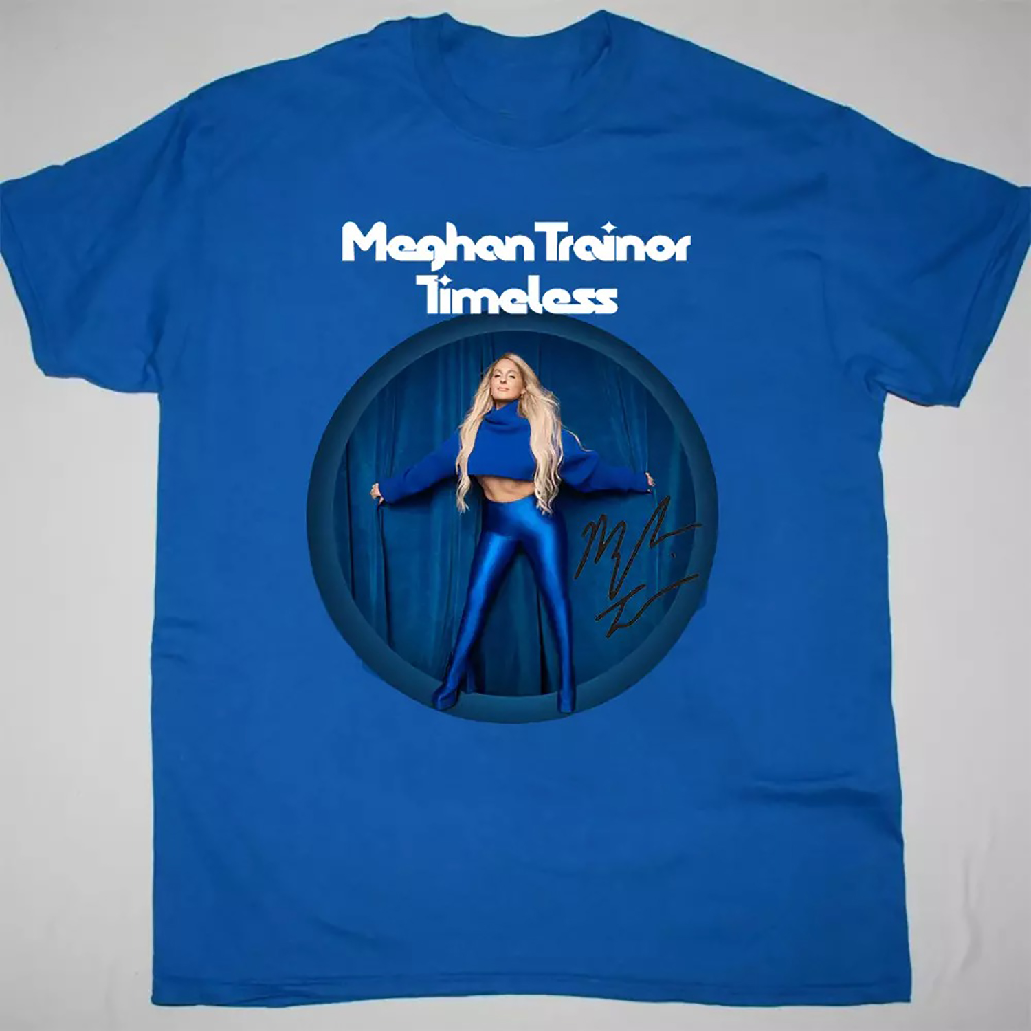 NEW Meghan Trainor The Timeless Tour 2024 TShirt Blue All Size Unisex
