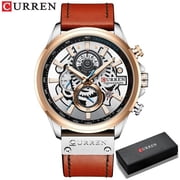 NEW Men Watches Brand CURREN Creative Fashion Chronograph Quartz Wristwatch Leather Strap Lumious Hands Waterproof Clock