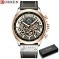 thumbnail image 1 of NEW Men Watches Brand CURREN Creative Fashion Chronograph Quartz Wristwatch Leather Strap Lumious Hands Waterproof Clock, 1 of 6