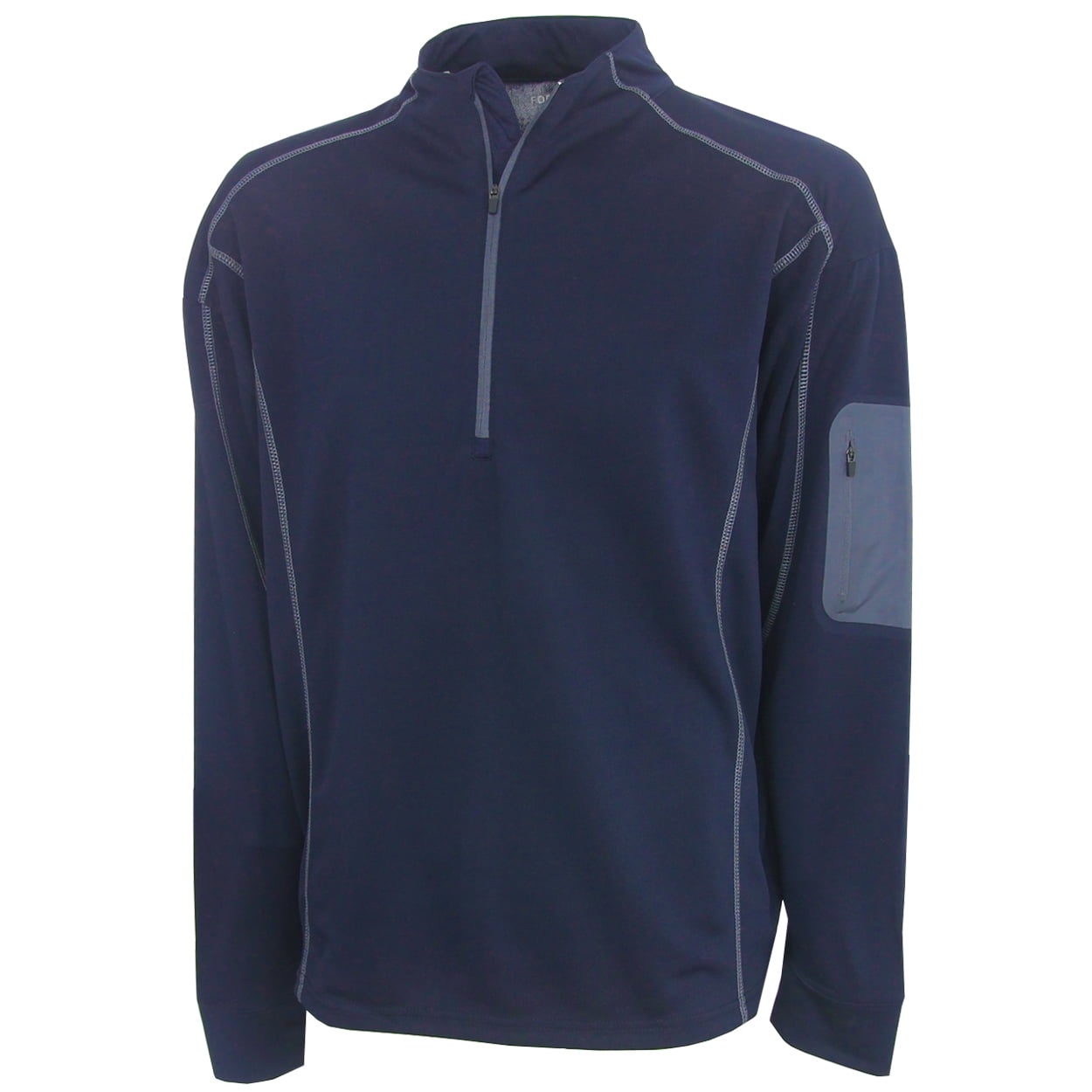 NEW Men's Forrester Quarter Zip Pullover Golf Shirt Navy XL