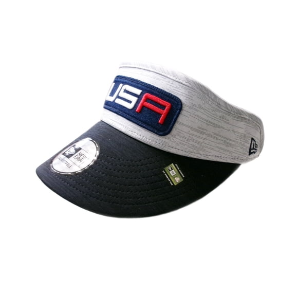 NEW Men's New Era Gray/Navy 2023 Ryder Cup Friday Round Adjustable Golf Visor