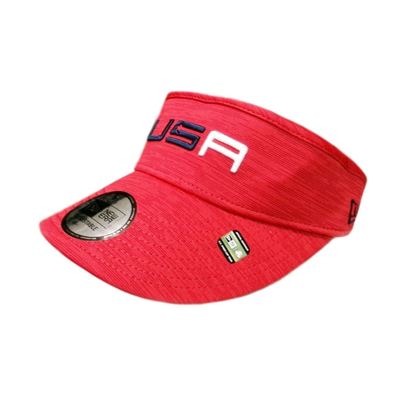 NEW Men's New Era Red 2023 Ryder Cup Sunday Round Adjustable Golf Visor