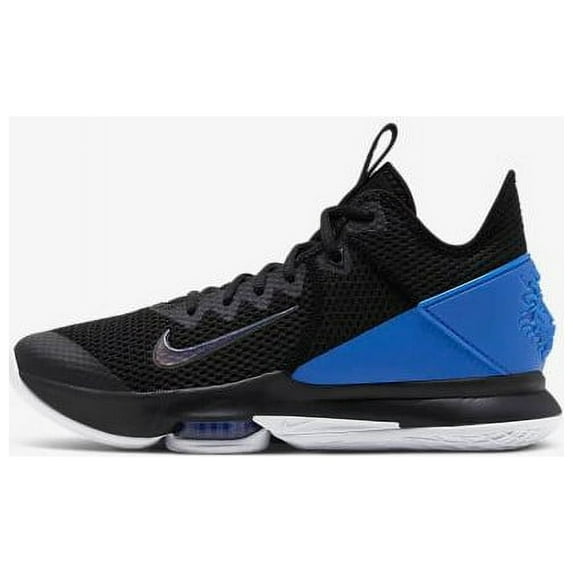 NEW Men's Nike LeBron Witness IV Basketball Shoes Black/Hyper Cobalt Blue 7.5 M