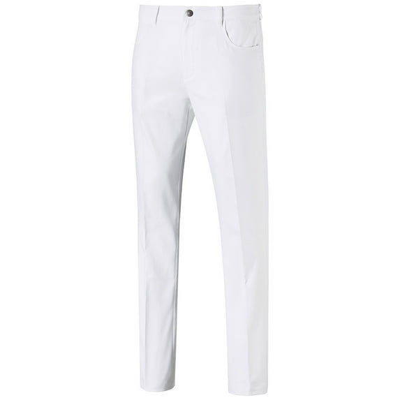 NEW Men's Puma 2021 Jackpot 5 Pocket Golf Pants White 30 X 30
