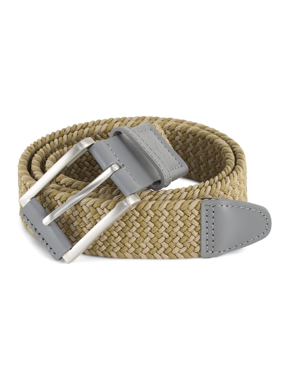 NEW Men's Puma Braided Weave Golf Belt Prairie Tan S/M