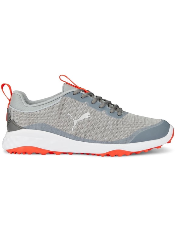 NEW Puma Men's Fusion Pro Golf Shoes Gray/Silver/Red Size 13XW