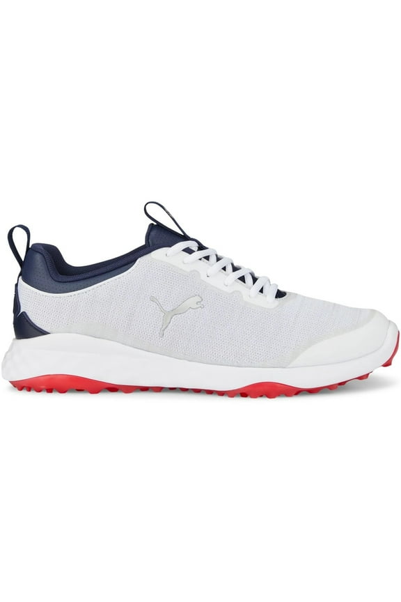 NEW Puma Men's Fusion Pro Golf Shoes White/Navy/Red Size 11 XW