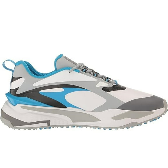 NEW Men's Puma GS Fast Spikeless Golf Shoes Grey/Blue - 8 M