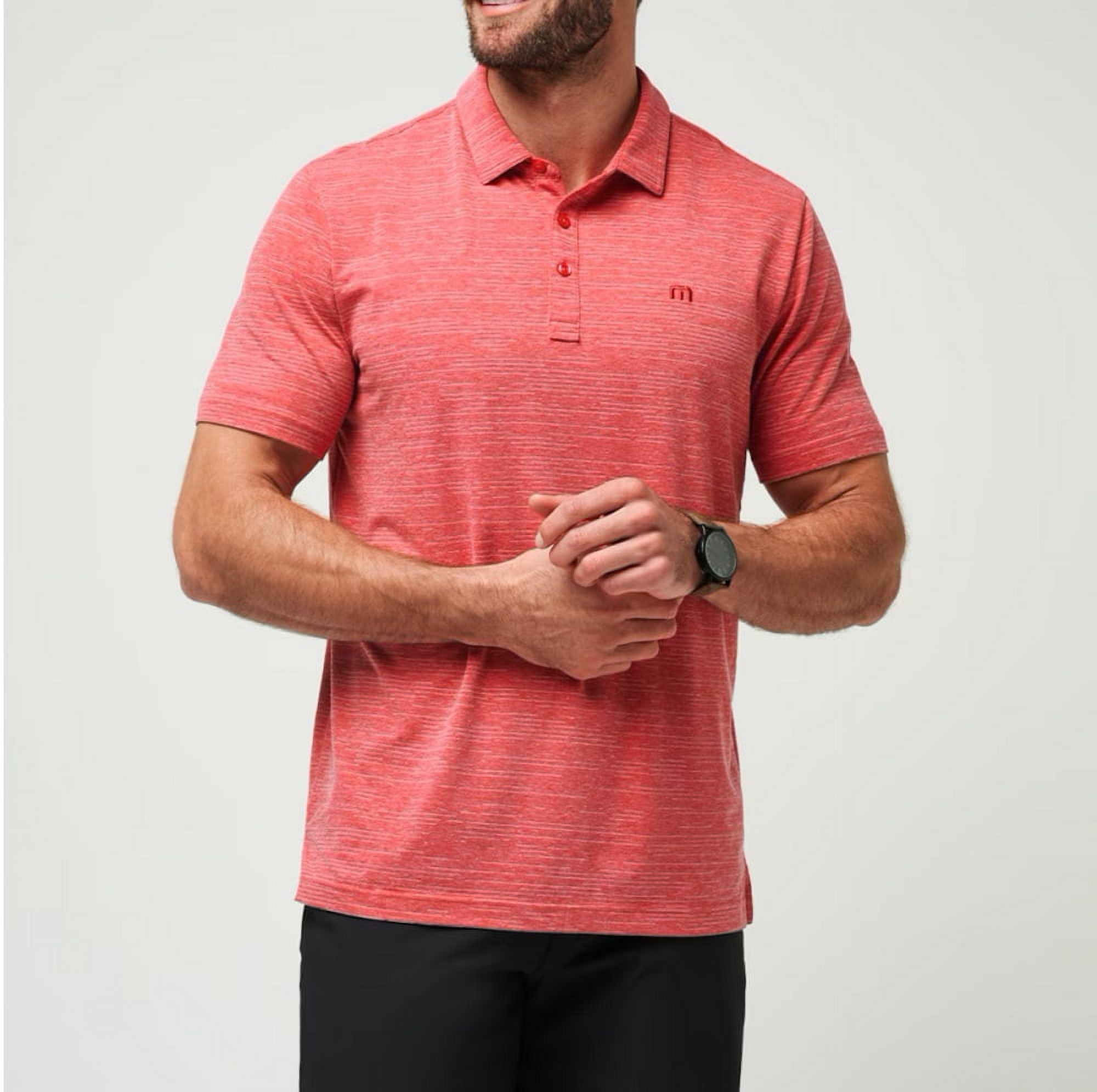 NEW Men's Travis Mathew The Heater Polo Heather Scooter Medium ...