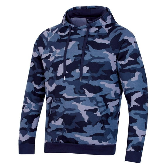 NEW Men's Under Armour Camo All Day Fleece Golf Hoodie Navy Medium