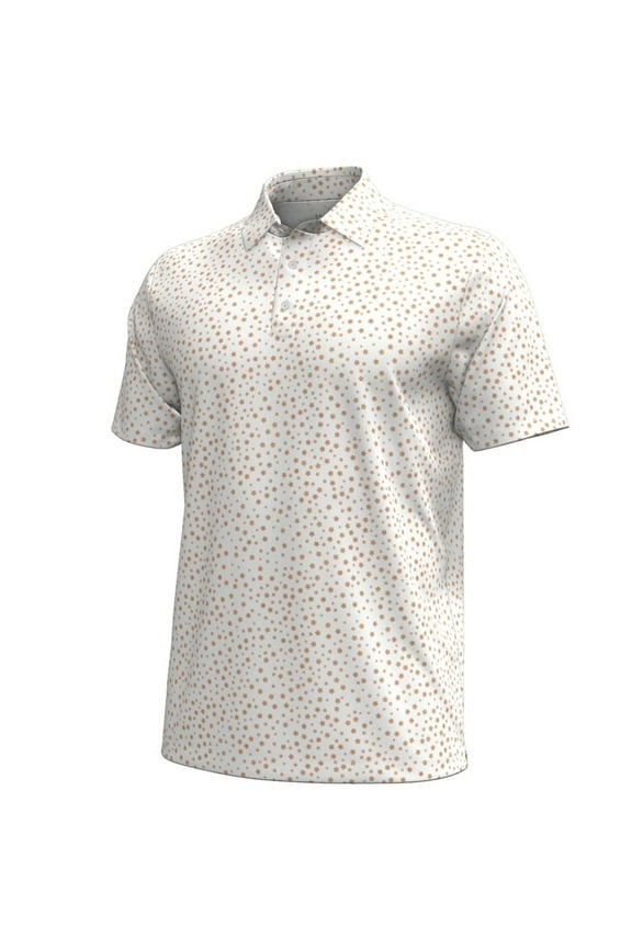 NEW Men's Under Armour Golf Playoff 3.0 Fuse Print Polo White XL