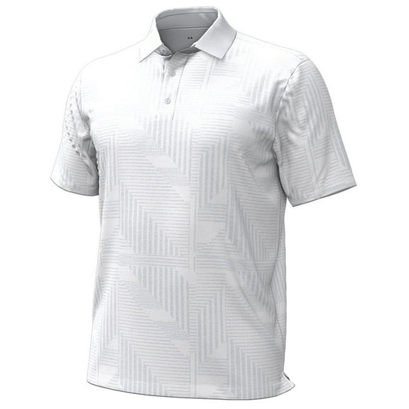 NEW Men's Under Armour Golf Playoff 3.0 Geometrix Jacquard Polo White 2XL