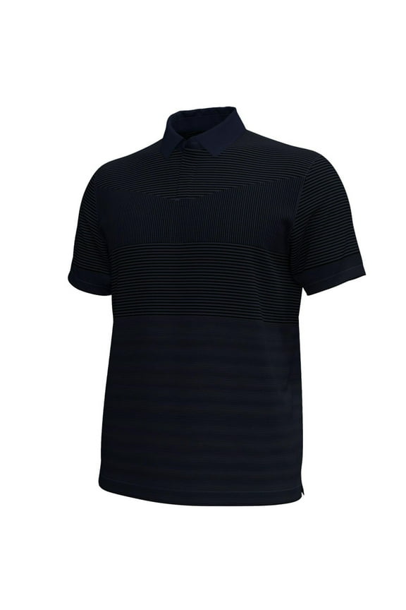 NEW Men's Under Armour Golf Tour Tips Jacquard Polo Midnight Navy 2XL