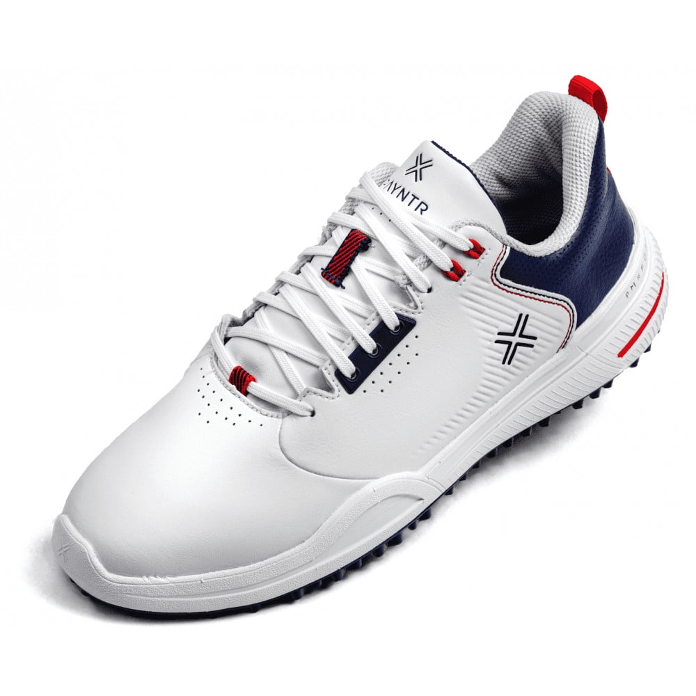 NEW Mens Payntr X 003 Spikeless Golf Shoes White / Blue / Red Size