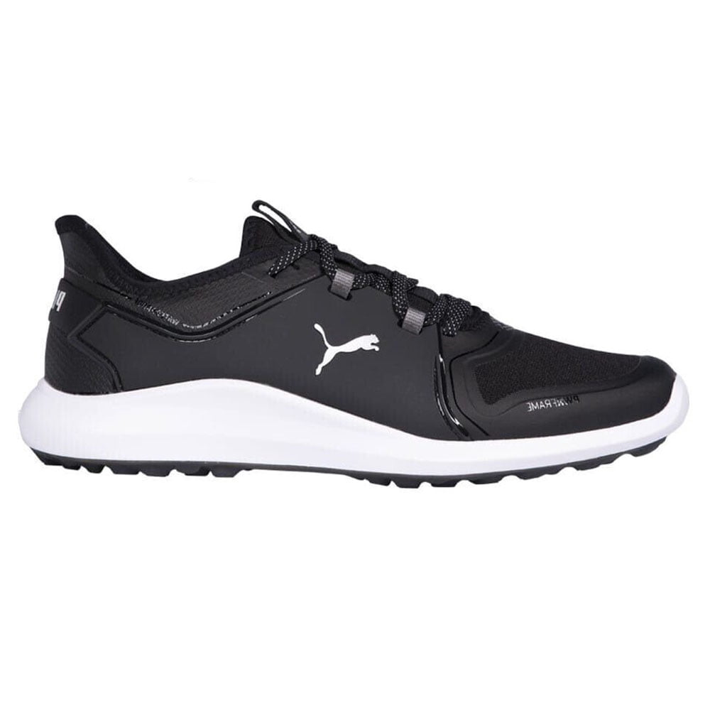 NEW Mens Puma Ignite Fasten8 Laced Golf Shoes Black / Silver / White Sz 9 M