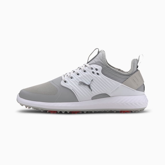 NEW Mens Puma Ignite PWRADAPT Caged Golf Shoes High Rise/Silver/White Sz 11 M