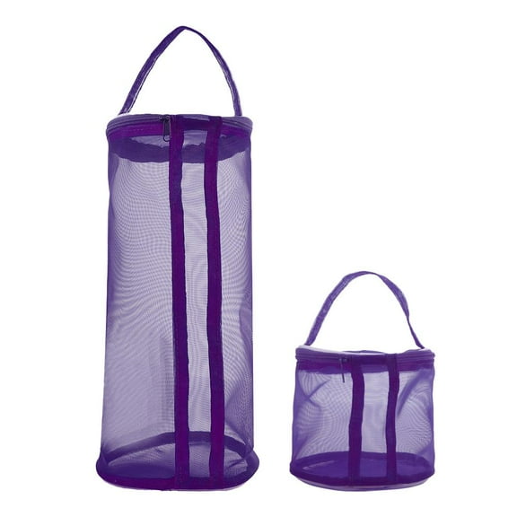 NEW_Mesh Knitting Yarn Storage Basket Organizer Holder Two Bag Size✨j P5O2