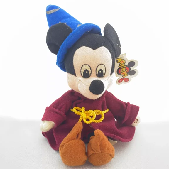 NEW Mickey Mouse - FANTASIA Sorcerer 12" Plush (Disney World Bean Bag)