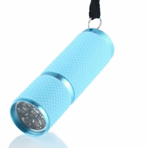 NEW Mini LED UV Torch Gel Curing Lamp Fast Cure Nail Flashlight Camping Portable