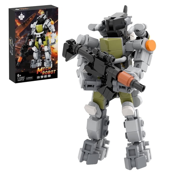NEW Mini Mecha Rapid Response Robot Building Blocks Kit Warrior Soldier Suit Mech Model Toys with Paper Instruction