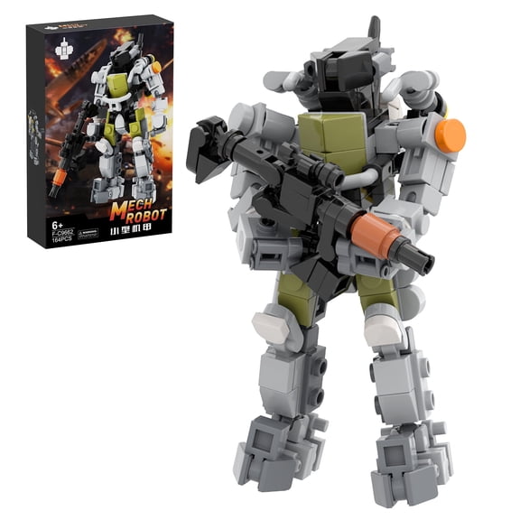 NEW Mini Mecha Rapid Response Robot Building Blocks Kit Warrior Soldier Suit Mech Model Toys with Paper Instruction