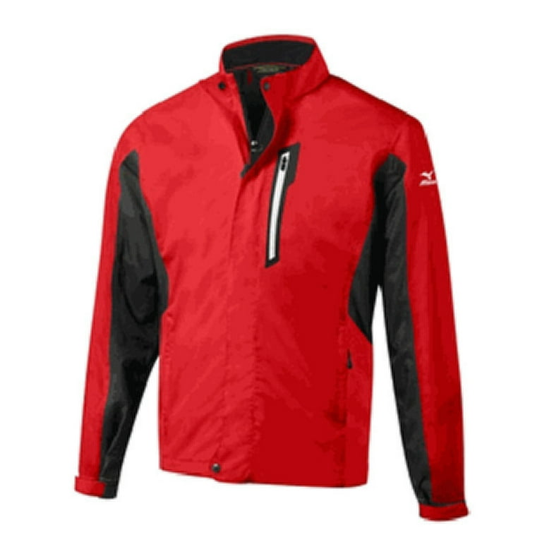 NEW Mizuno Men s ImpermaLite Hyper Long Sleeve Rain Jacket Large Fire Red Walmart