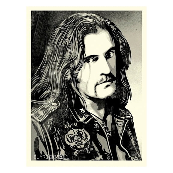 NEW Motorhead 2021 Obey Limited Edition Lemmy Kilmister"Damaged Case"18x24 Print