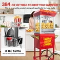 thumbnail image 1 of NEW Movie Theater Popcorn Machine Maker Popper with Cart and 8 oz Kettle, 1 of 23