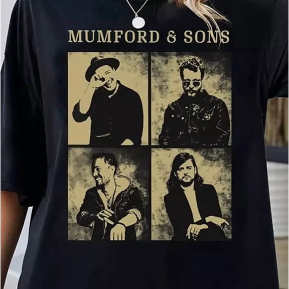 NEW Mumford and Sons Band Members Heavy Cotton Black S-5XL T Shirt TT519