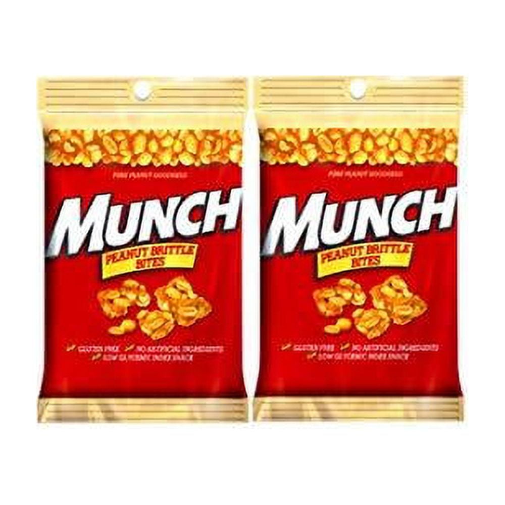 NEW Munch Pure Goodness Brittle Bites 4.0 Oz. On The Go Bag (2