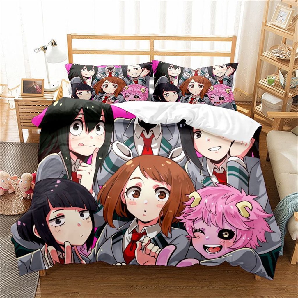 NEW My Hero Academia Bedding Bed Set Twin Full Queen King Size with 2 Pillowcases Deku Todoroki