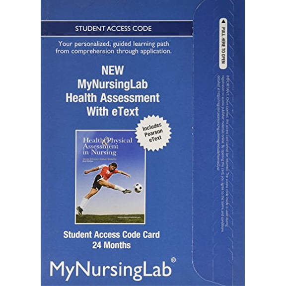 NEW MyLab Nursing with Pearson eText -- Access Card -- for Health Assessment (24-month access)