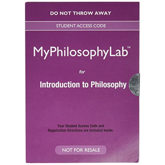 NEW MyLab Philosophy for Introduction to Philosophy without Pearson eText -- Valuepack Access Card