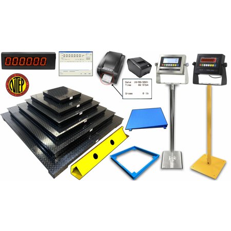 5' x 5' Floor Scale 2000 lb x .2 lb Weight Capacity NTEP Certified - SellEton SL-800-5x5