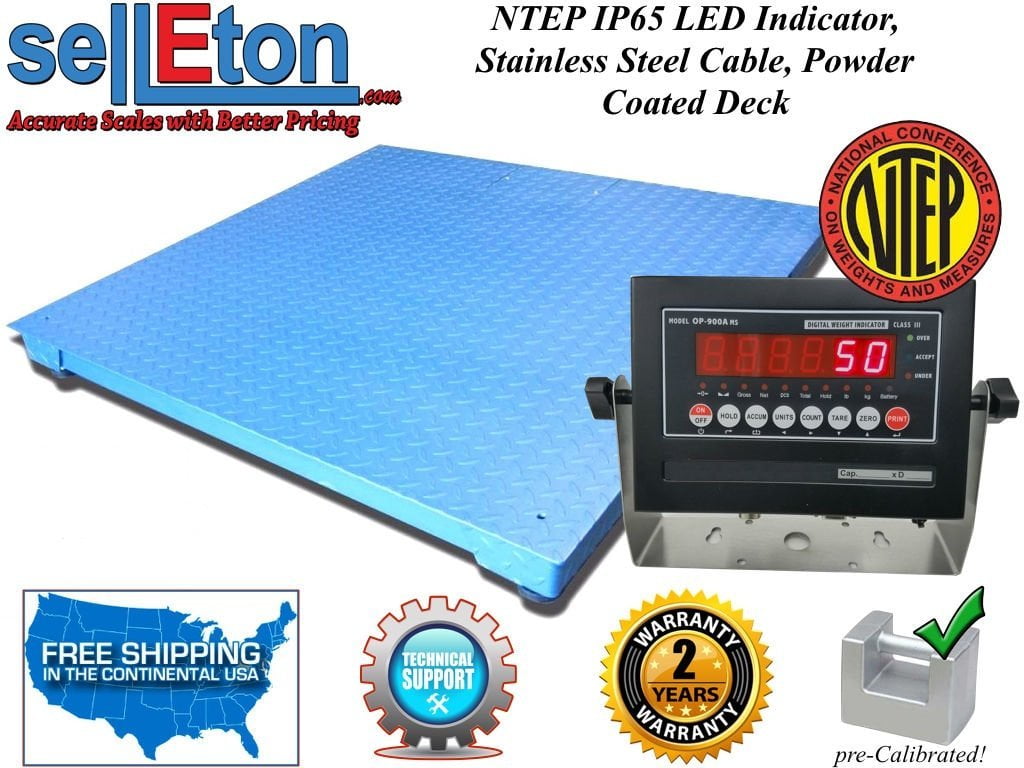 NEW NTEP Legal Industrial warehouse 40" x 40" Floor scale pallet 10,000 x 2 lb