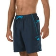 thumbnail image 1 of NEW Navy Blue Mens Size Large L Drawstring Board Shorts Swimwear, 1 of 3