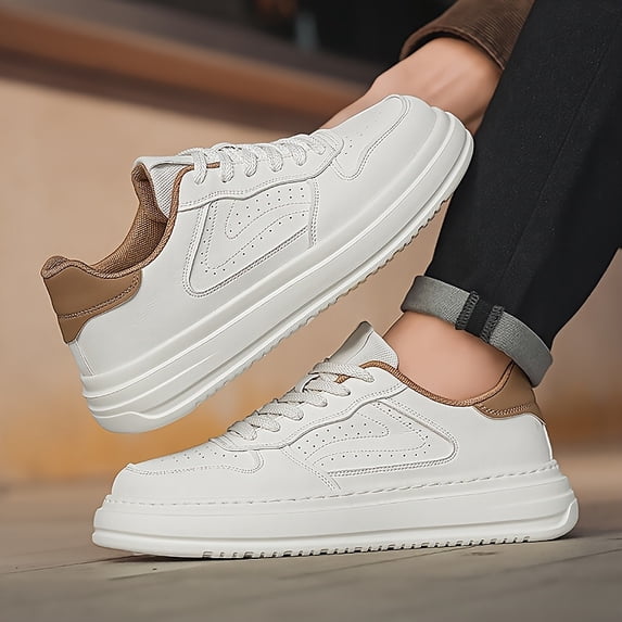 New British Fashion Men's Platform Sneakers Casual Shoes
